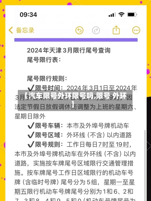【汽车限号外环限号吗,限号 外环】