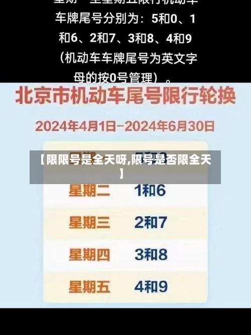 【限限号是全天呀,限号是否限全天】