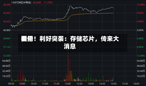 费用
翻倍!利好突袭:存储芯片,传来大消息